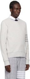 Thom Browne Gray 4-Bar Sweatshirt