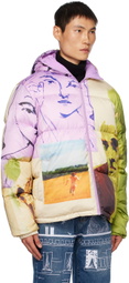 KidSuper Multicolor Mismatched Down Jacket