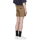 Fendi Beige Jersey Shorts