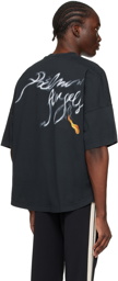 Palm Angels Black Foggy Over T-Shirt