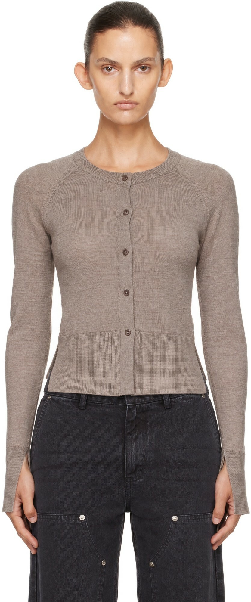mfpen Taupe Appointment Cardigan