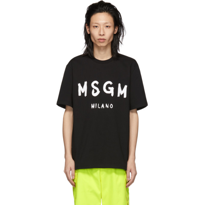 Photo: MSGM Black Artist Logo T-Shirt