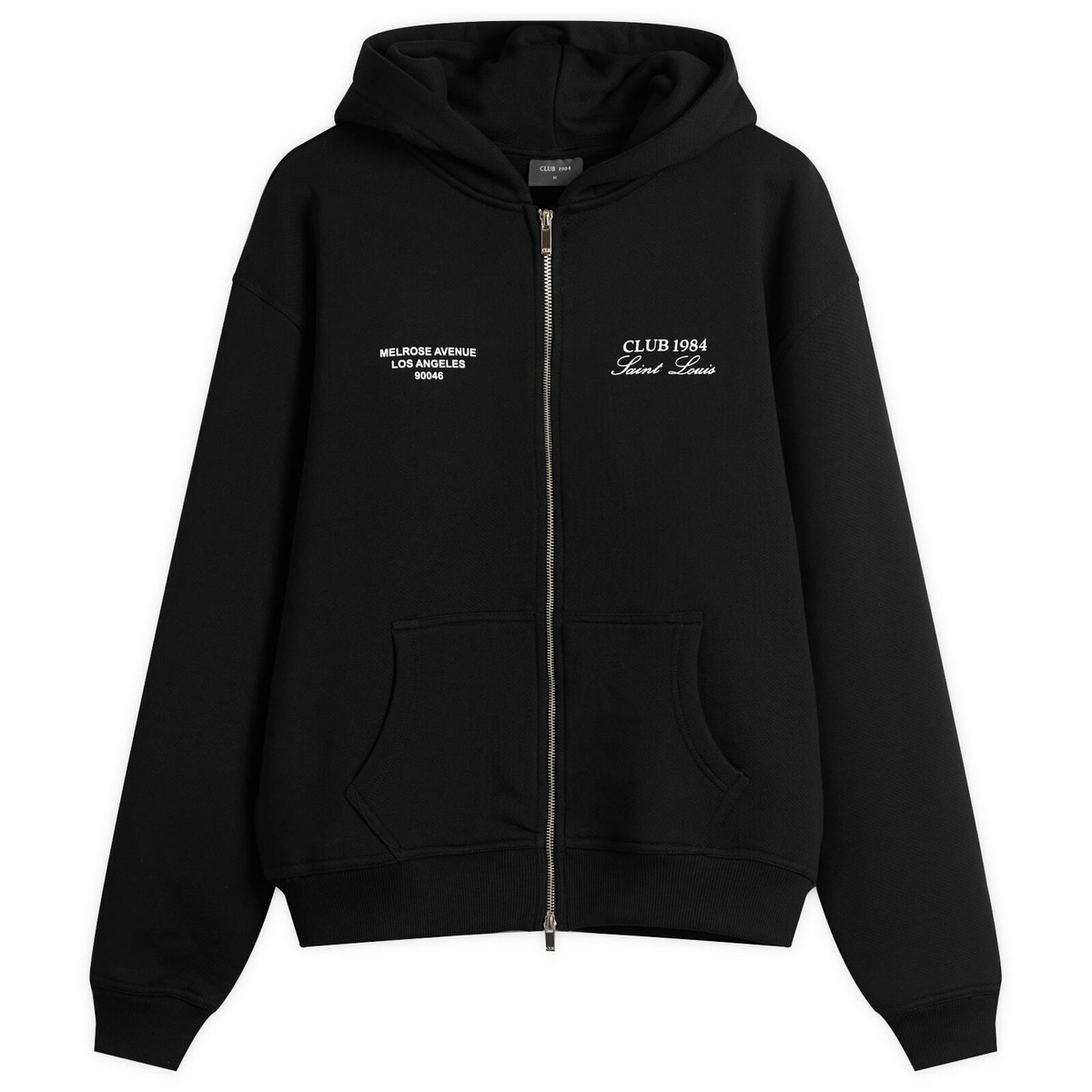 Club 1984 Men's Melrose Zip Hoodie in Black