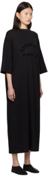 Fear of God ESSENTIALS Black Crewneck Midi Dress