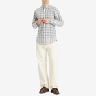 Polo Ralph Lauren Men's Custom Fit Oxford Shirt in 6738A Blue Cream