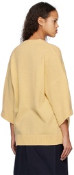 Raf Simons Yellow Loose-Fit Sweater