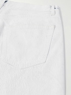 Maison Margiela - Straight-Leg Coated-Cotton Trousers - White