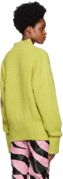 The Attico Green Embroidered Sweater