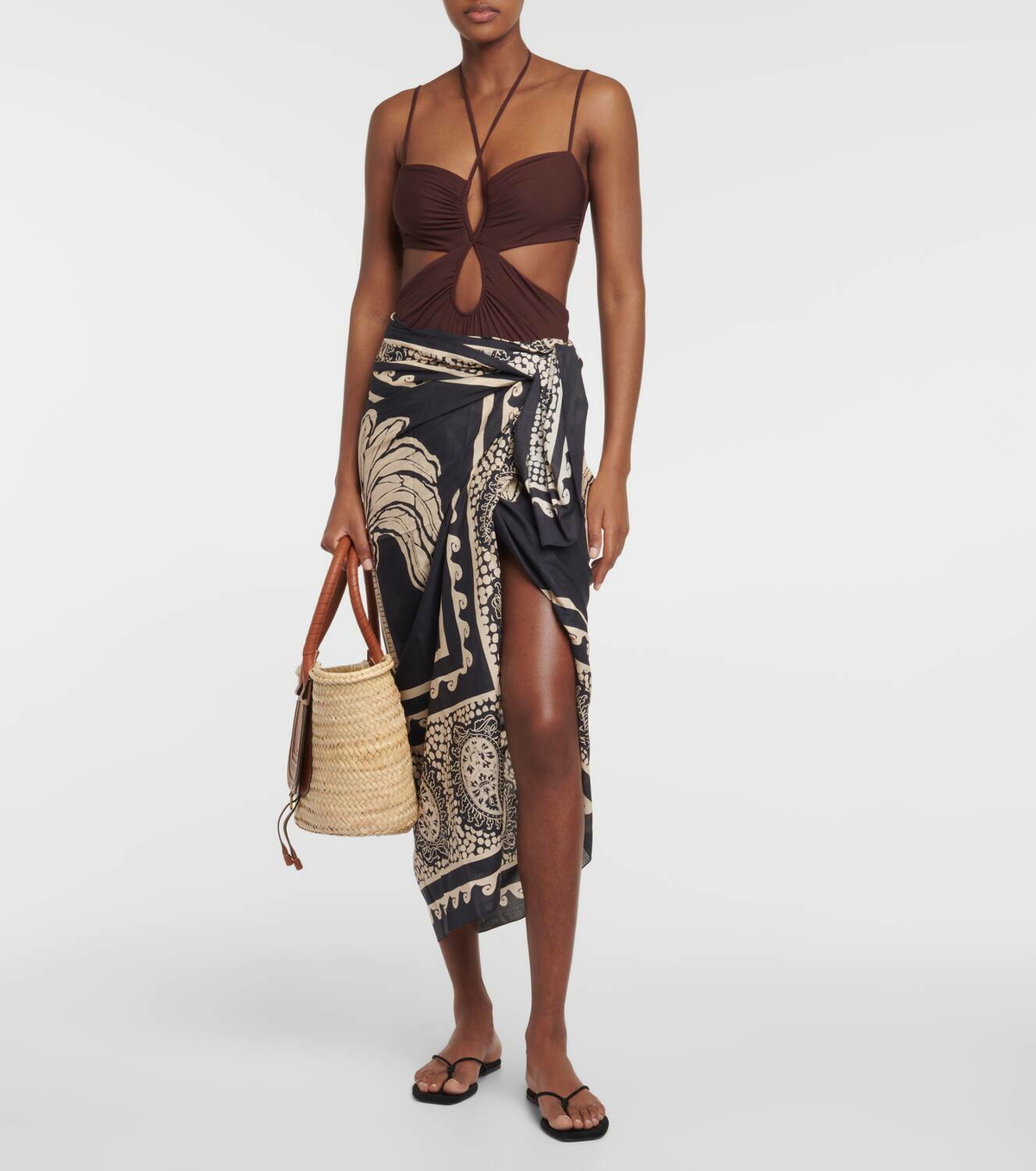 【Johanna Ortiz】プリントコットンビーチ cover-up Johanna Ortiz Cotton beach cover-up Johanna Ortiz