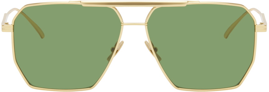 ボッテガヴェネタ Bottega Veneta Classic Aviator Sunglasses Classic aviator sunglasses in black - Bottega Veneta | Mytheresa