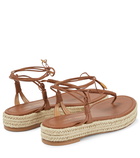 Aquazzura x Raquel Diniz Sole espadrille thong sandals