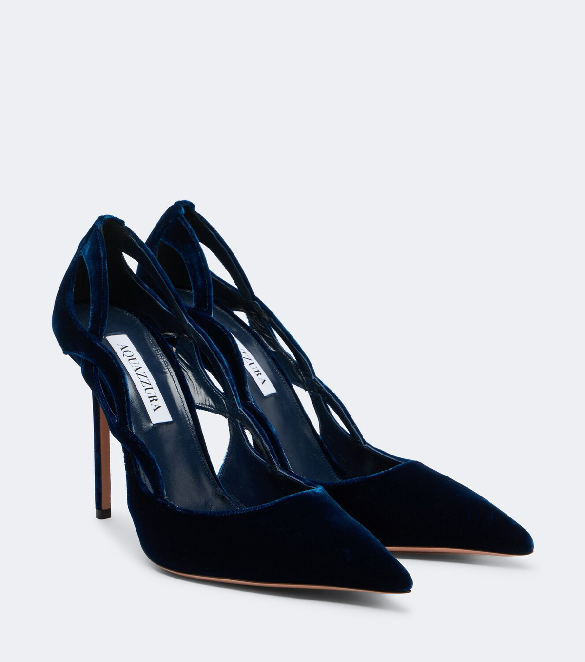 Aquazzura Contour velvet pumps