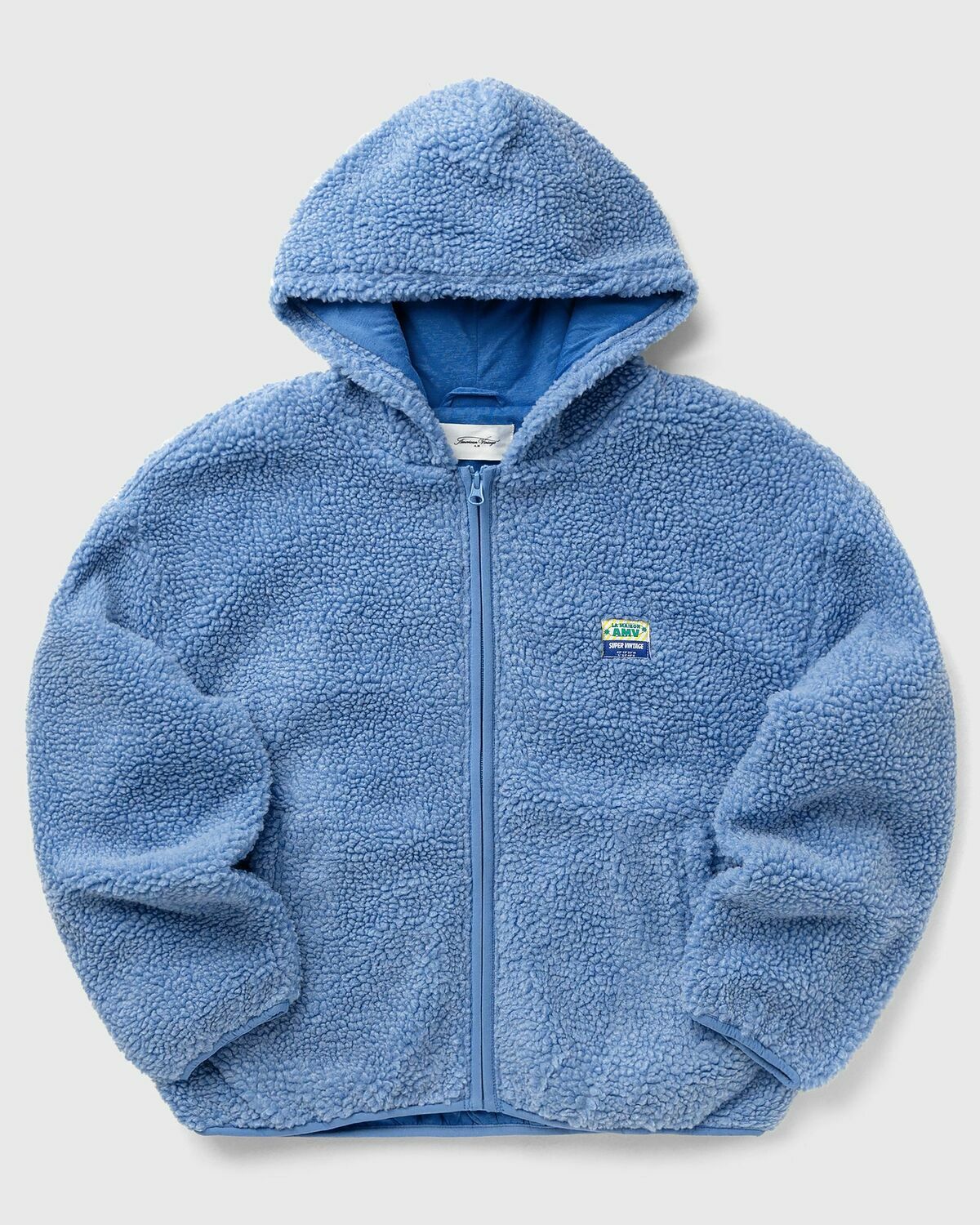 American Vintage HOKTOWN Blue Womens Fleece Jacket