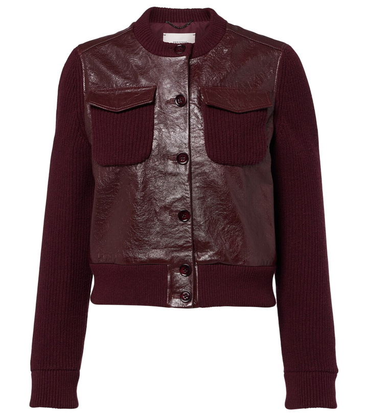 Photo: Dorothee Schumacher It's A Match cropped leather jacket