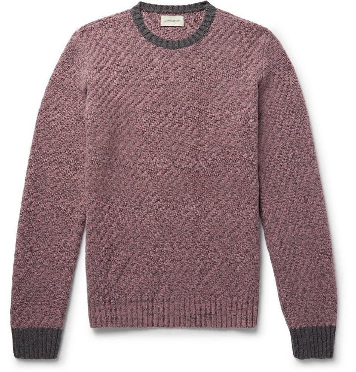 Photo: Oliver Spencer - Blenheim Mélange Wool Sweater - Men - Pink
