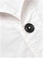 C.P. Company - Logo-Appliquéd Shell Overshirt - White
