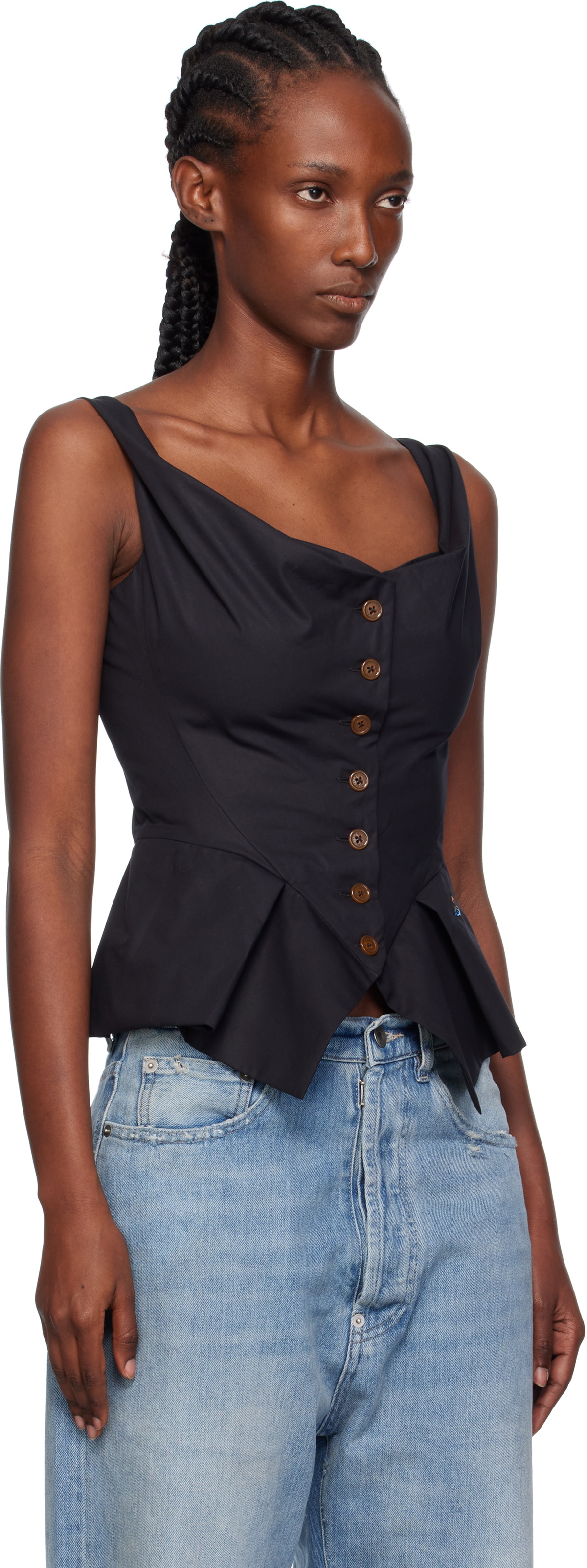 Vivienne Westwood Black Monday Vest Top