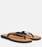 The Row City leather thong sandals