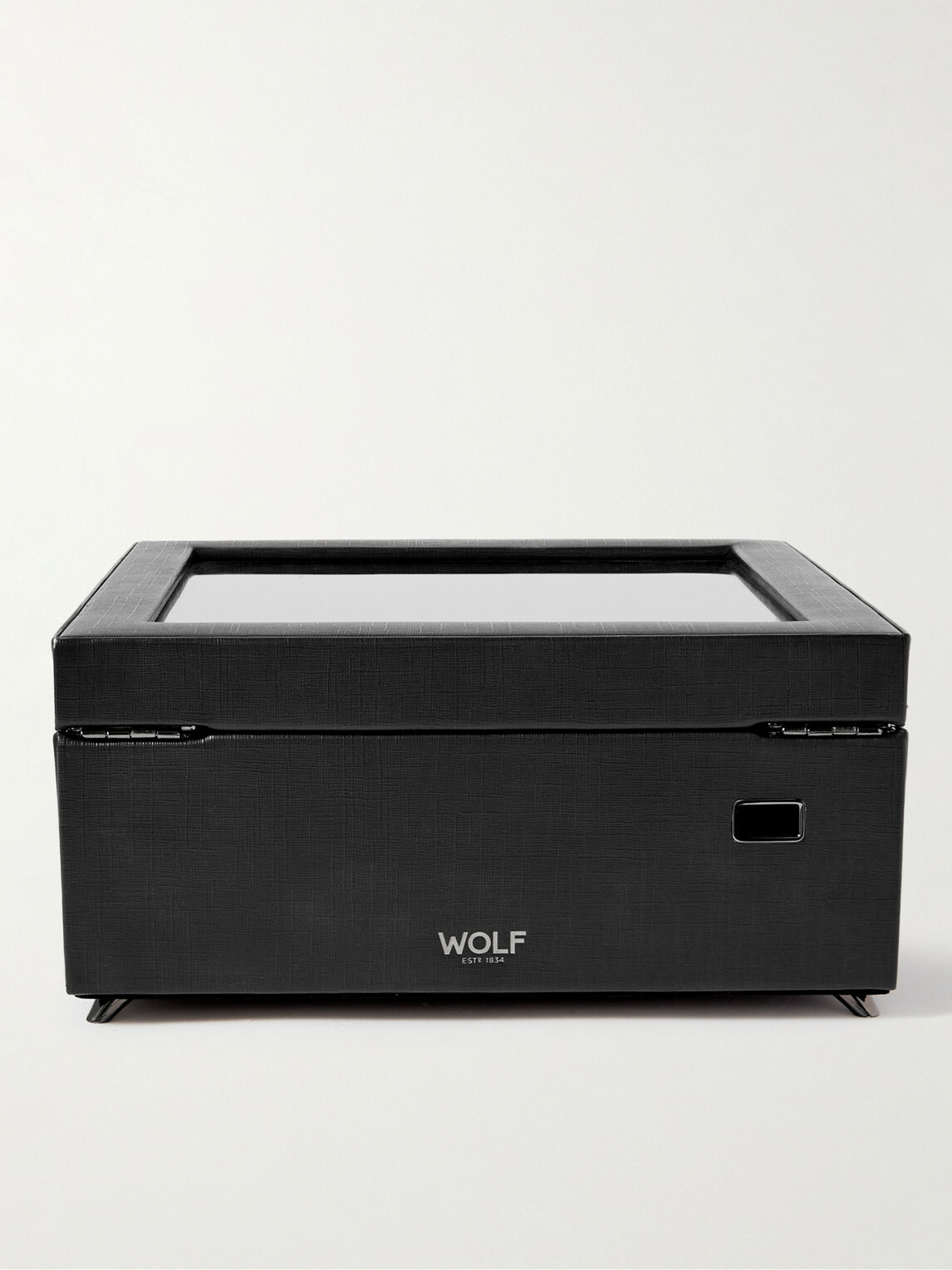 WOLF - Porter Cross-Grain Vegan Leather Watch and Jewellery Box
