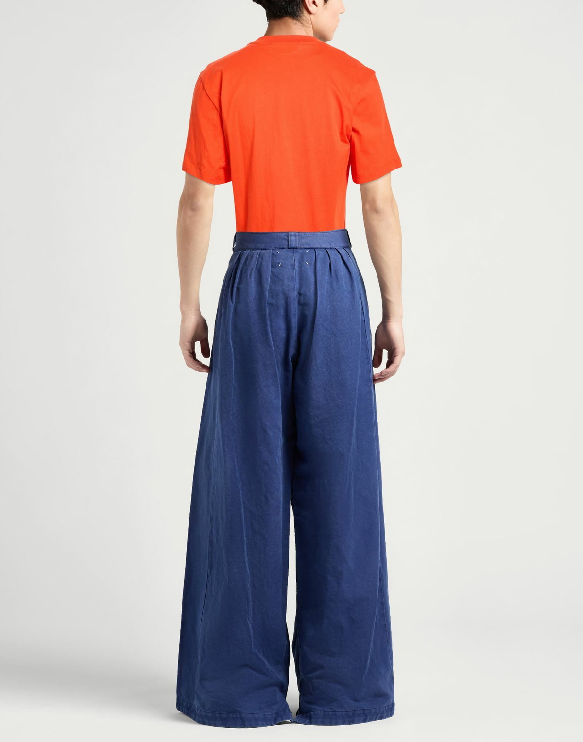 Msgm Mens T-shirt in Tomato red