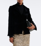 Róhe Single-breasted cotton velvet blazer