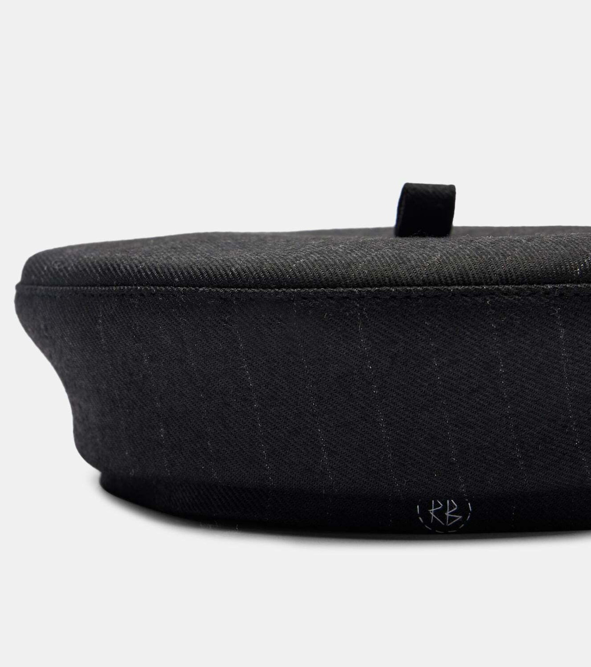 Ruslan Baginskiy Pinstriped wool-blend beret