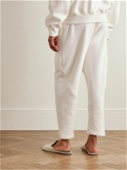 The Row - Koa Brushed Stretch-Cotton Sweatpants - White