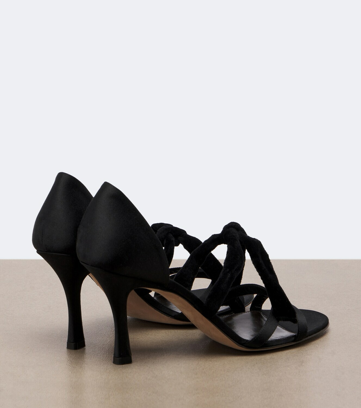 The Row Ella satin sandals