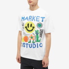 MARKET Men's Smiley Collage T-Shirt in White