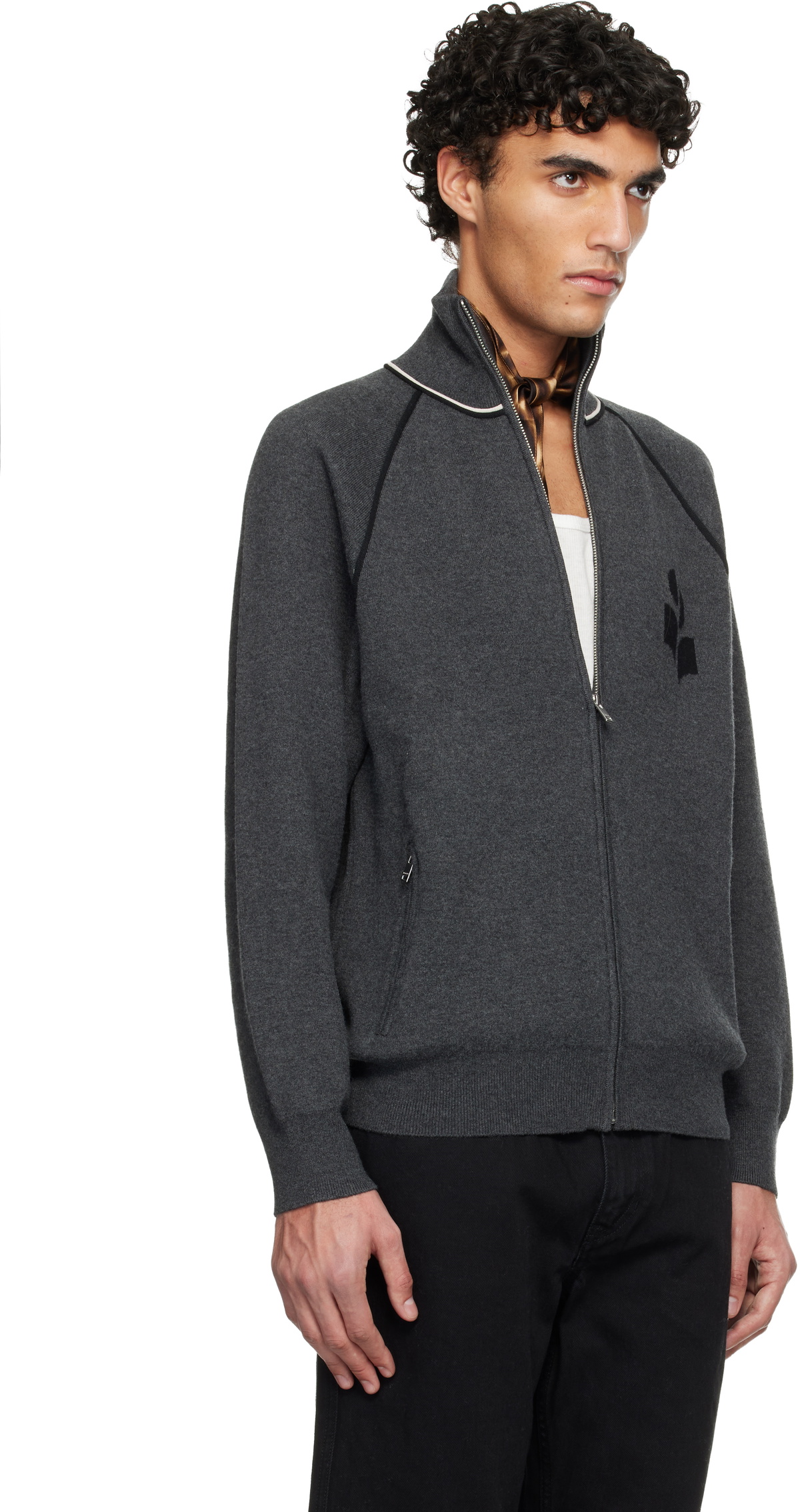 Isabel Marant Gray Sergio Cardigan Jacket
