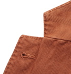 MAN 1924 - Kennedy Unstructured Linen and Cotton-Blend Suit Jacket - Orange