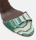 Missoni Julia Zigzag lamé wedges