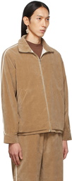 Camiel Fortgens Tan Velvet Track Jacket