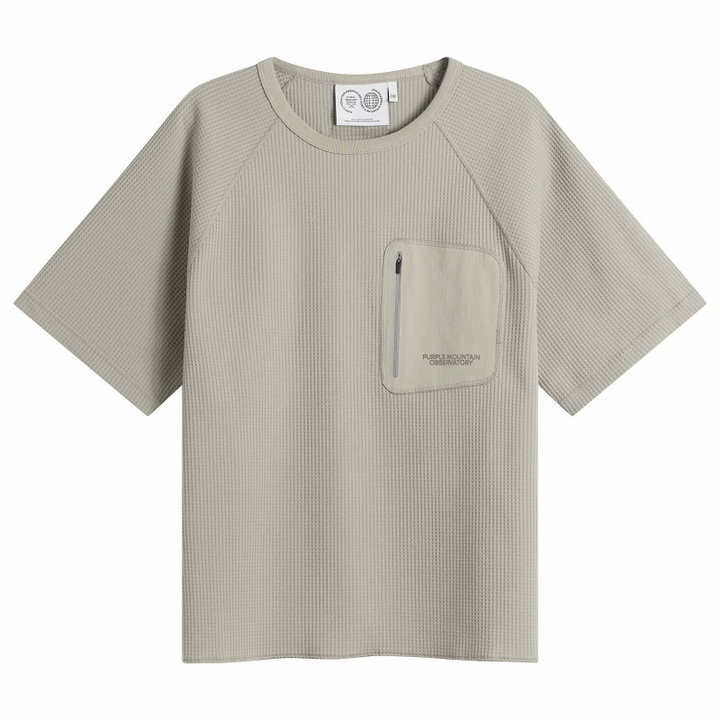 Photo: Purple Mountain Observatory Men's Waffle T-Shirt in Concrete