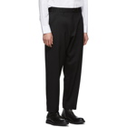 Comme des Garcons Homme Deux Black Wool Gabardine Trousers