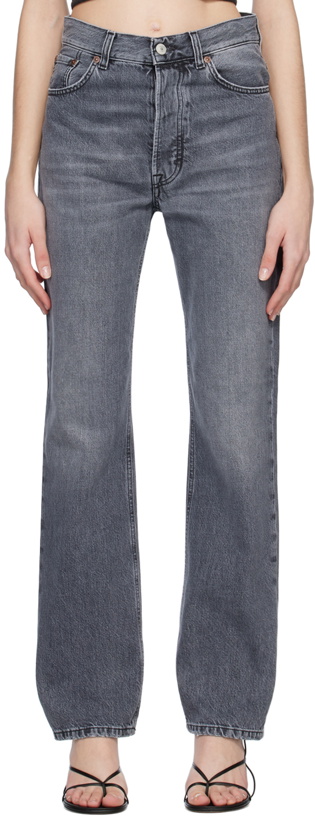 Photo: House of Dagmar Gray Straight-Leg Jeans