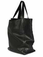 SAINT LAURENT - Maxi Saint Laurent Leather Tote Bag