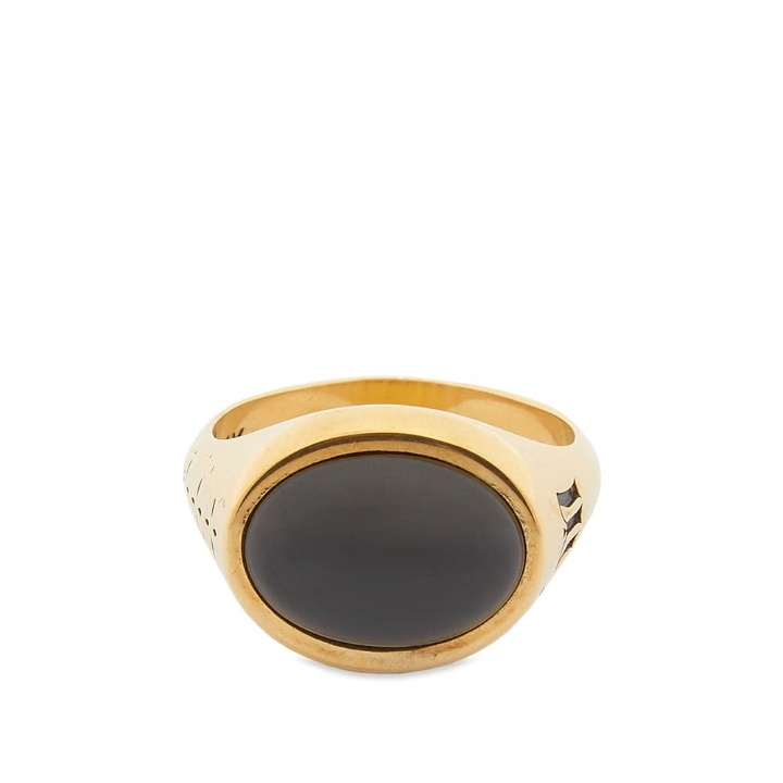 Photo: Maple Men's Tubby Ring in Gold/Onyx