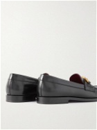 Valentino - Valentino Garavani Logo-Detailed Leather Loafers - Black