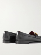 Valentino - Valentino Garavani Logo-Detailed Leather Loafers - Black