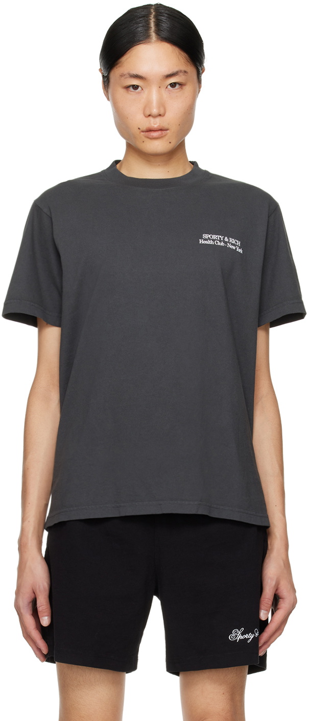 Sporty & Rich Black New Drink More Water Hoodie Sporty & Rich