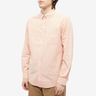 Portuguese Flannel Men's Atlantico Seersucker Shirt in Old Rose