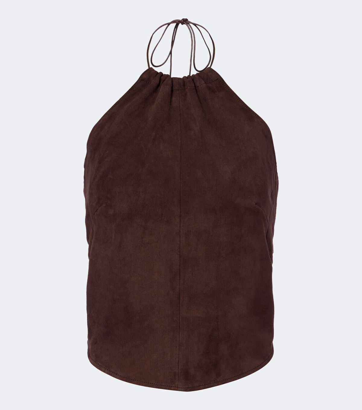 Stouls Rosie halterneck suede top