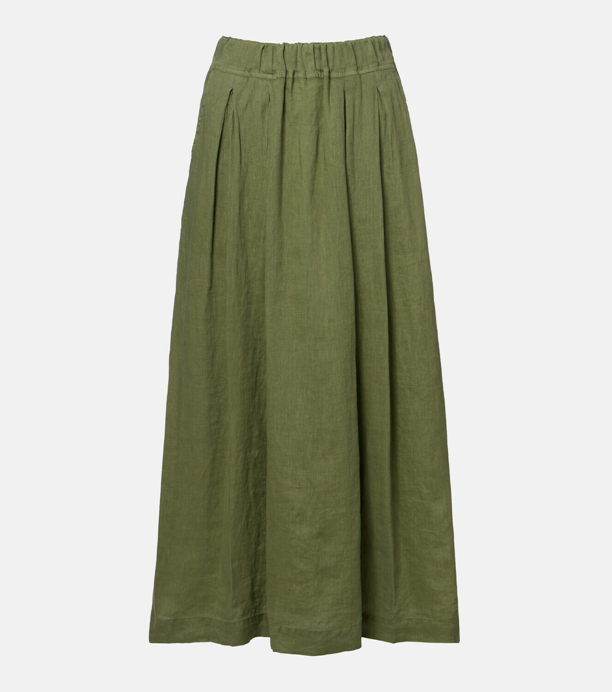 Velvet Linda linen midi skirt