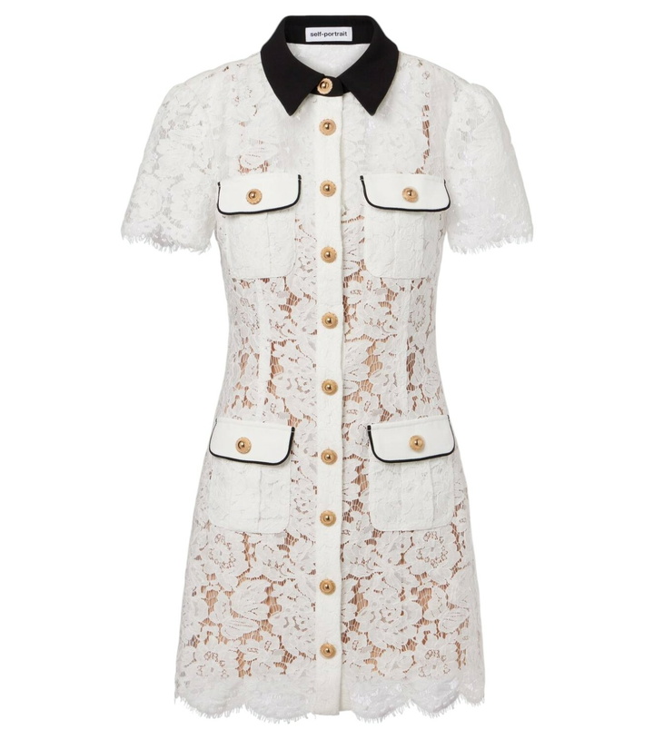 Photo: Self-Portrait Lace minidress