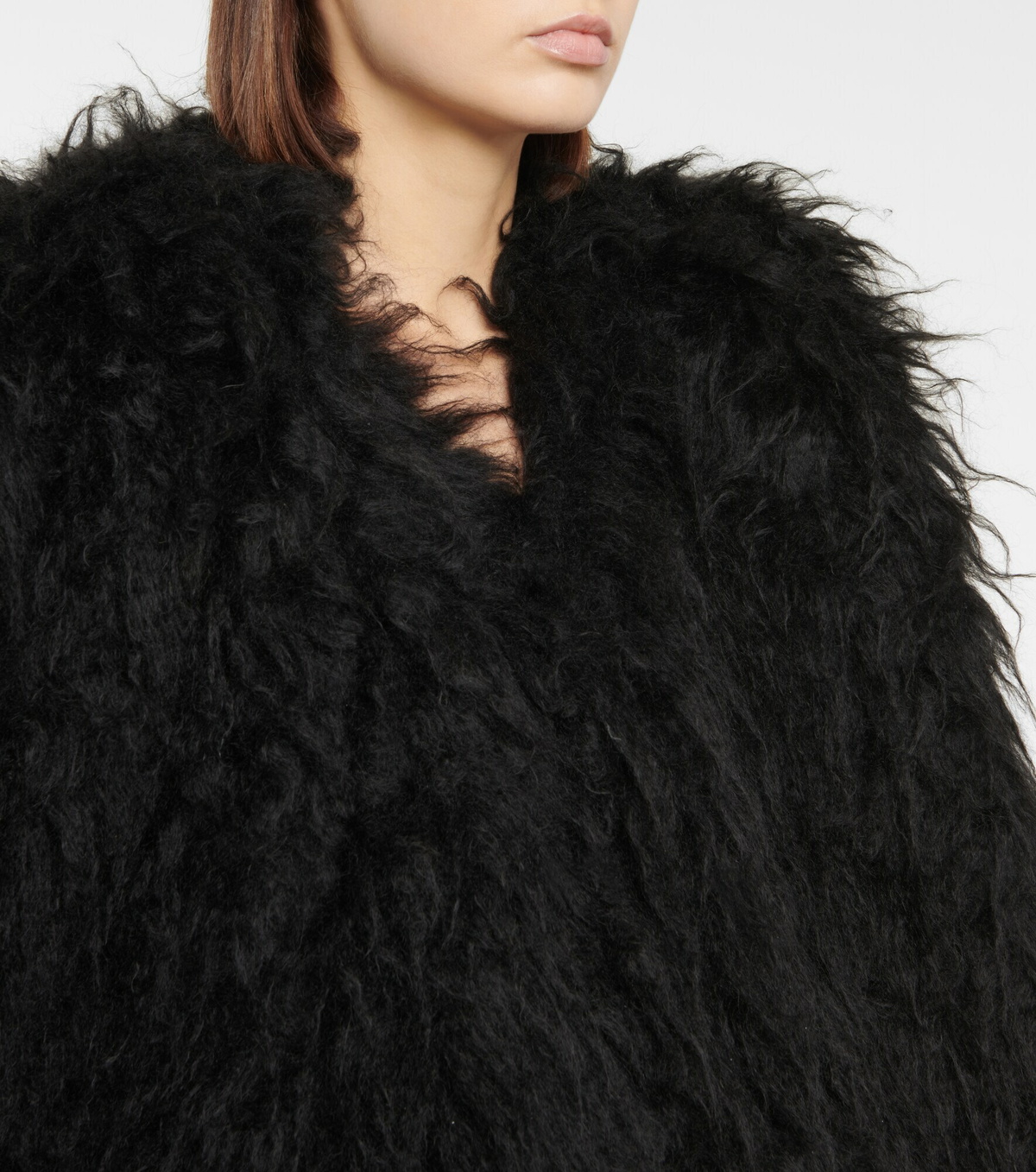Ann Demeulemeester - Norine faux fur minidress