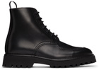 Kenzo Black K-Mount Lace-Up Boots