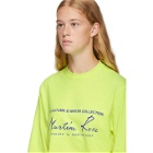 Martine Rose Yellow Classic Long Sleeve T-Shirt