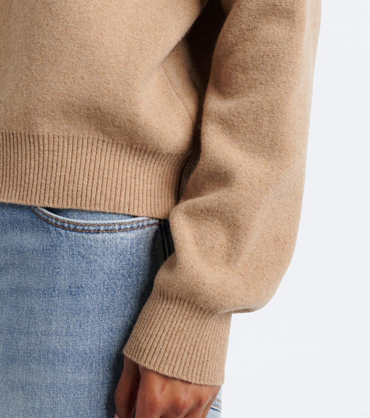Róhe Wool-blend half-zip sweater