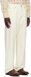 Sunflower Off-White Wide Twist Jeans